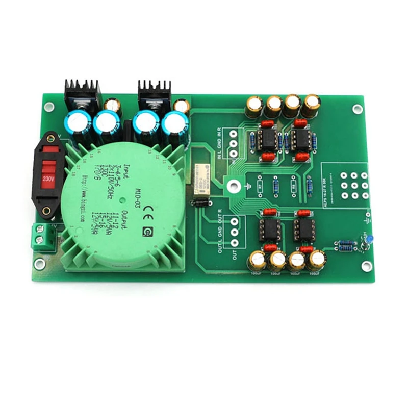 TL081 Op Amp двухканальная плата предварительного усилителя основанная на печатной
