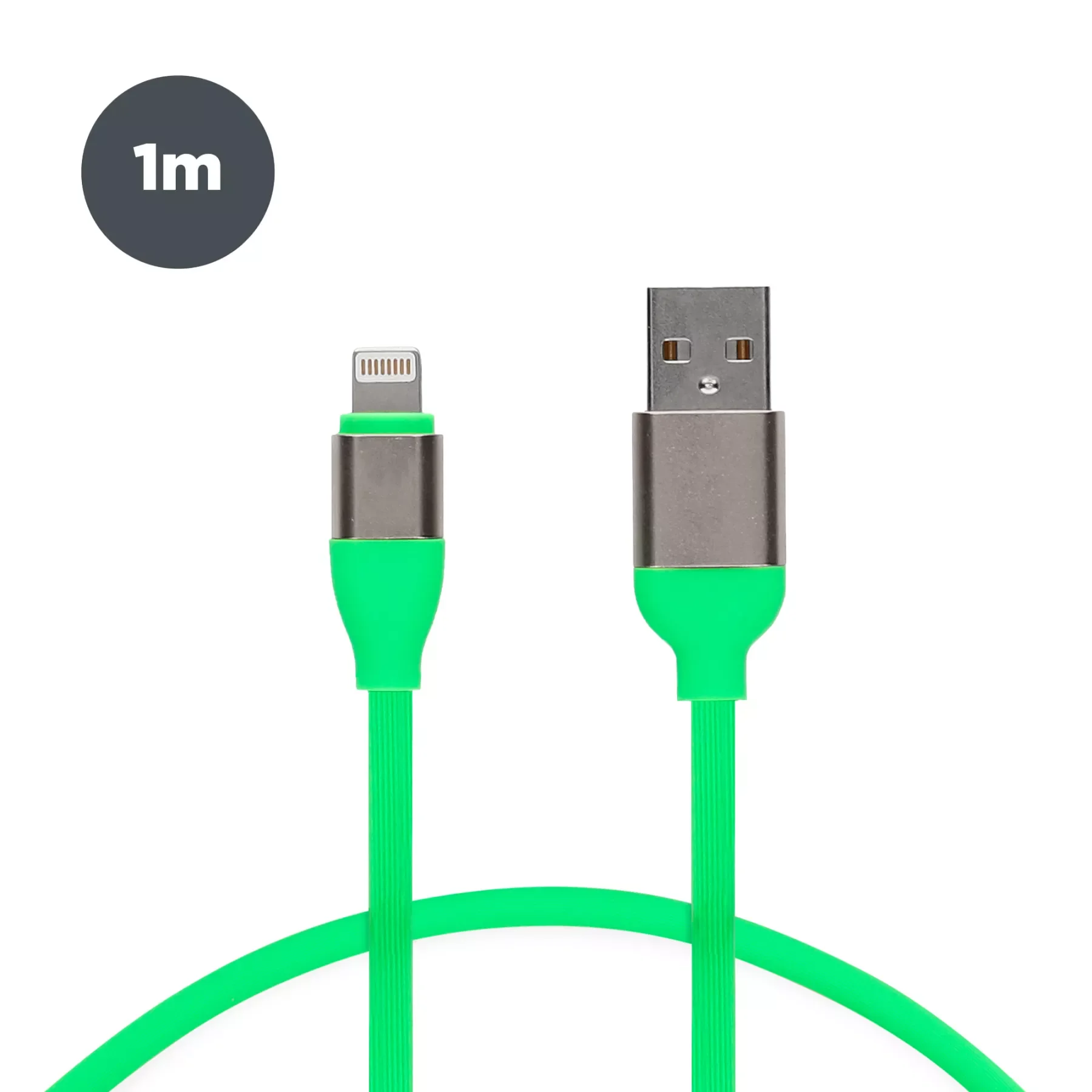 

NEW 1 m Contact wire, USB-A and Lightning connectors for , Green