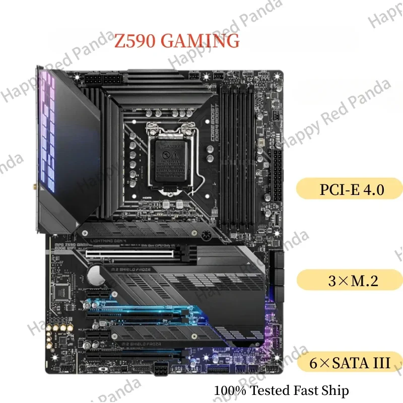 Материнская плата для Z590 GAMING материнская с WIFI 128GB LGA 1200 DDR4 ATX 100% протестирована