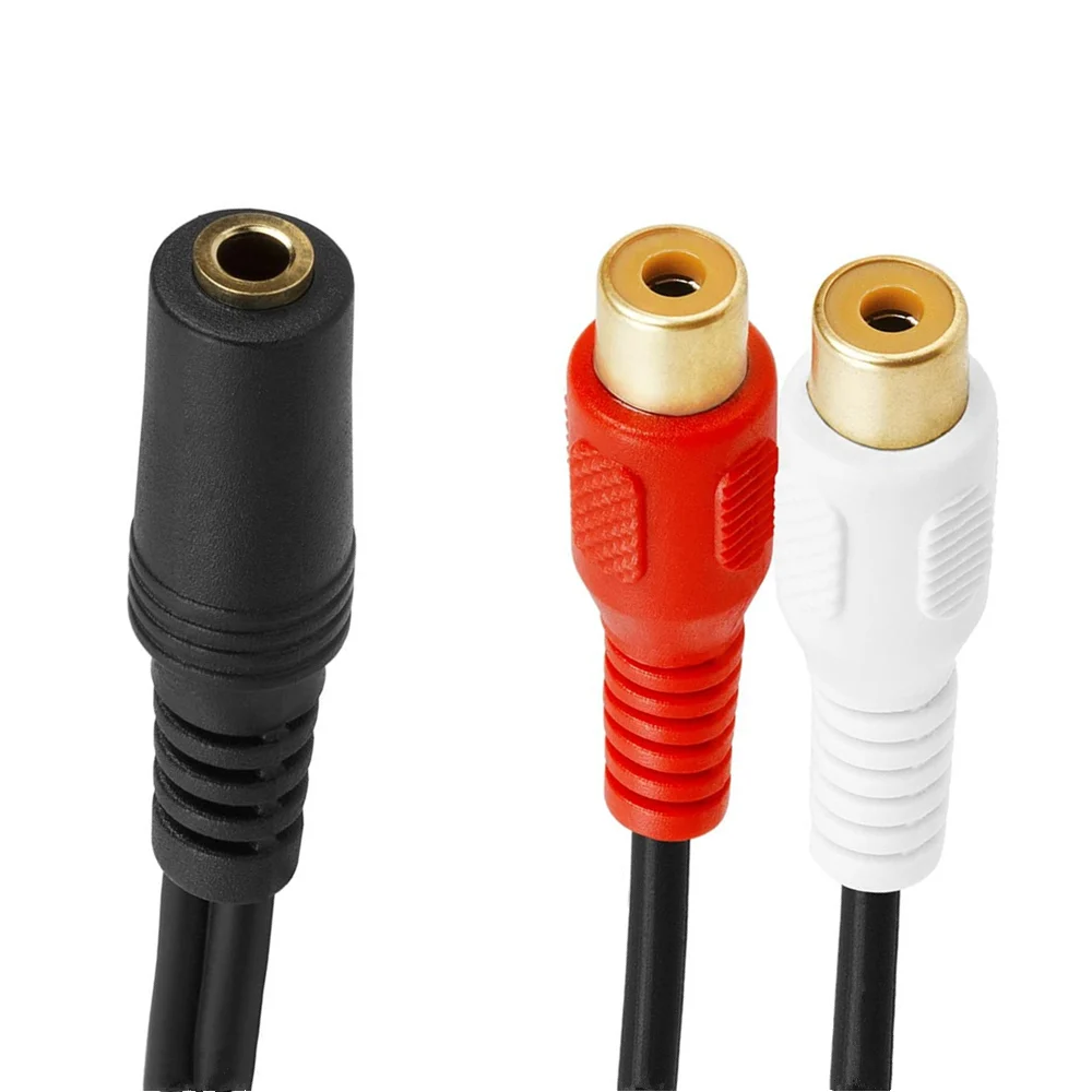 Разветвитель для стереокабеля 3 5 мм мама-Двойной RCA разъем на 2RCA аудио адаптер