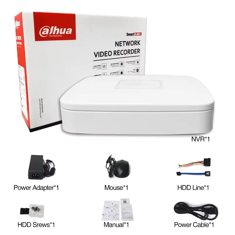 Фото Сетевой видеорегистратор Dahua NVR4104-4KS3, 4 канала, 1U, 12 МП H.265+, распознавание лиц AI и SMD Plus, EPTZ, 1 жесткий диск, постановка в один клик №2