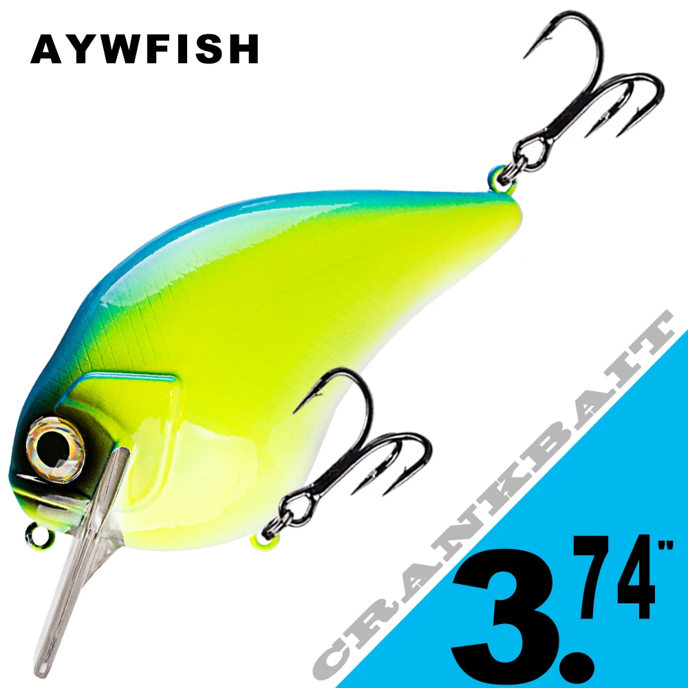 AYWFISH большая плавающая жесткая приманка для толстого тела мелкая рукоятка