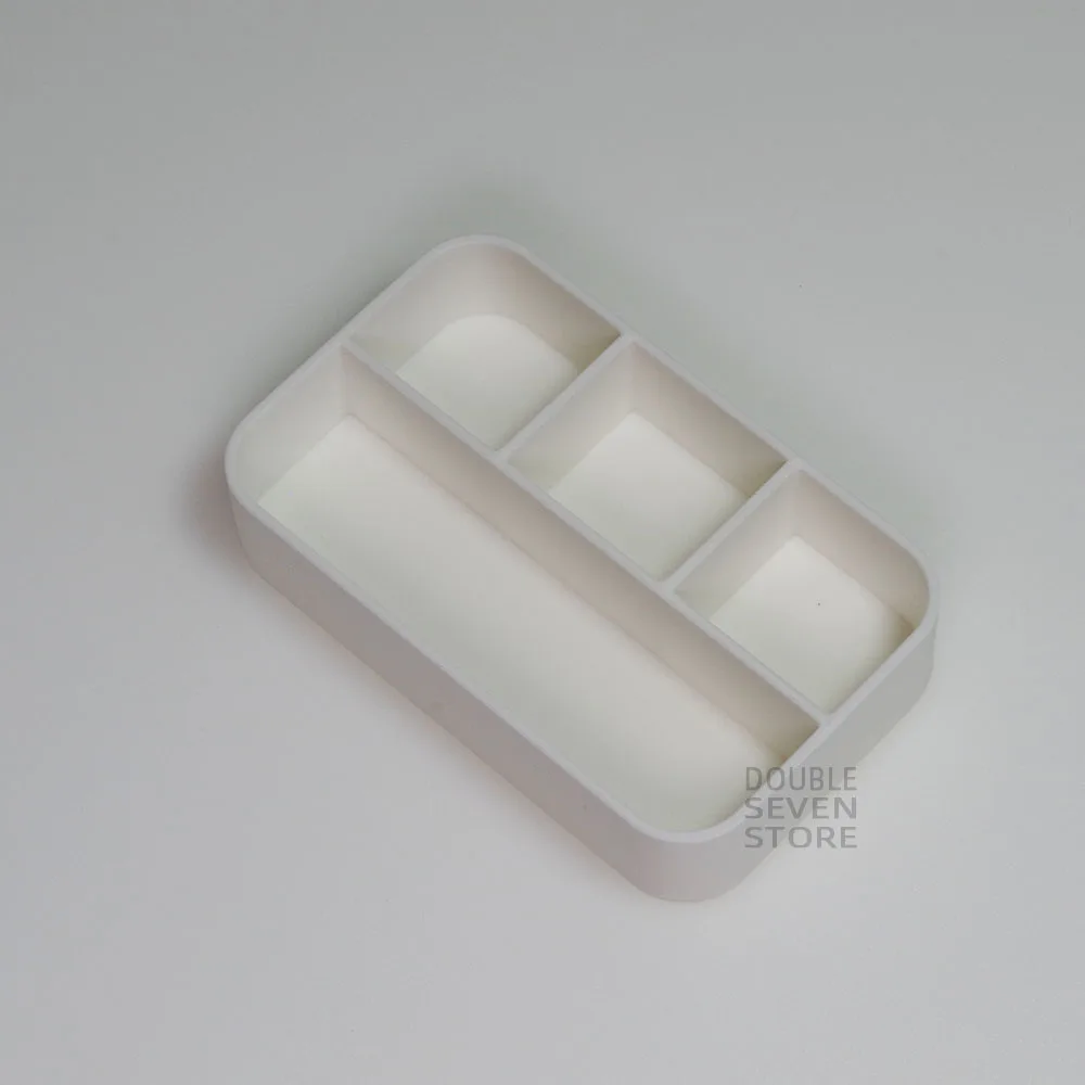 Металлический жестяной поднос Белый Органайзер художественная палитра