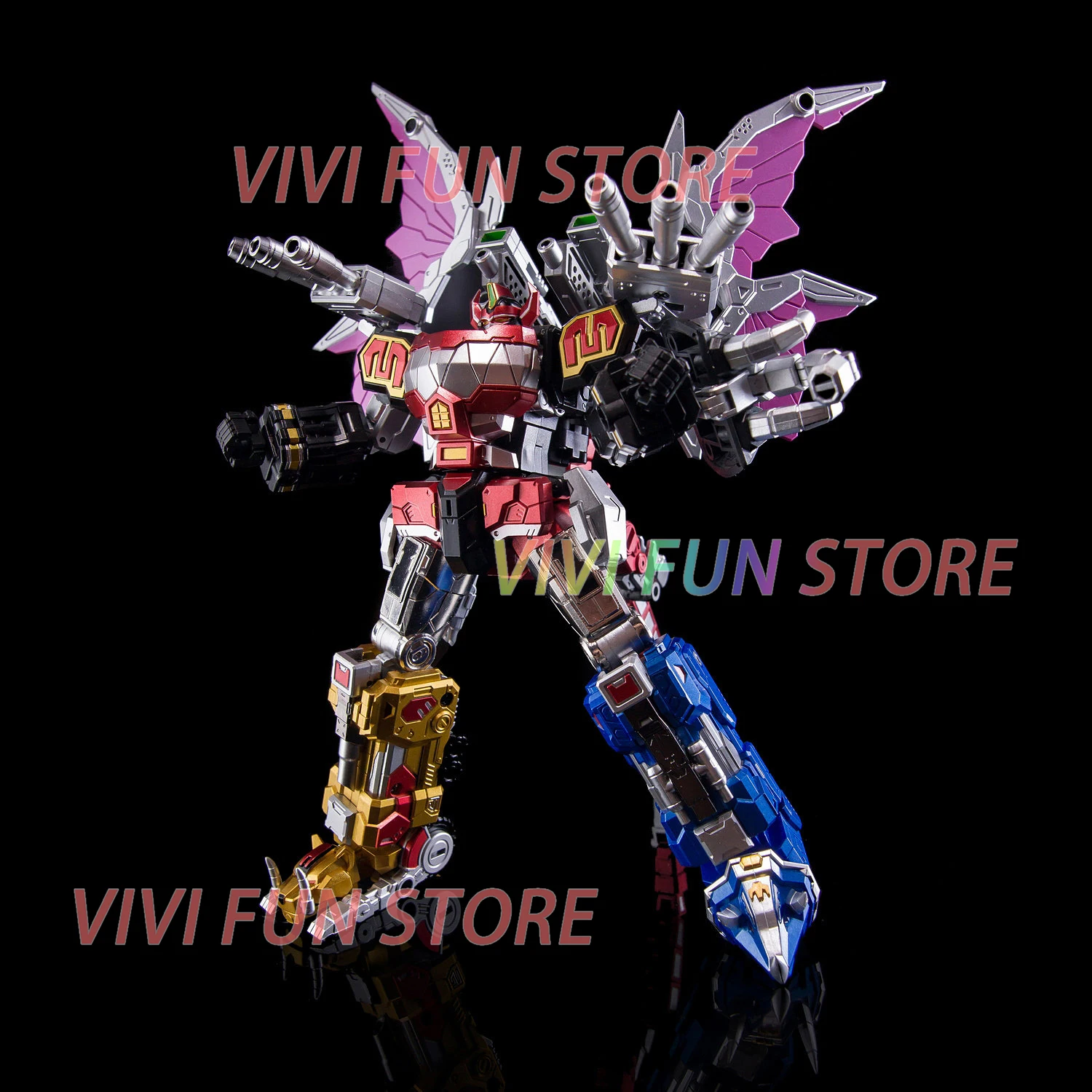 Фото В наличии: LUCKY CAT MC-03S DRAGOOZORD Dragon Caesar DINO MEGAZORD — модель динозавра, совместимая с игрушками Kyoryu Sentai Zyuranger, комбинированная экшн-фигурка №3