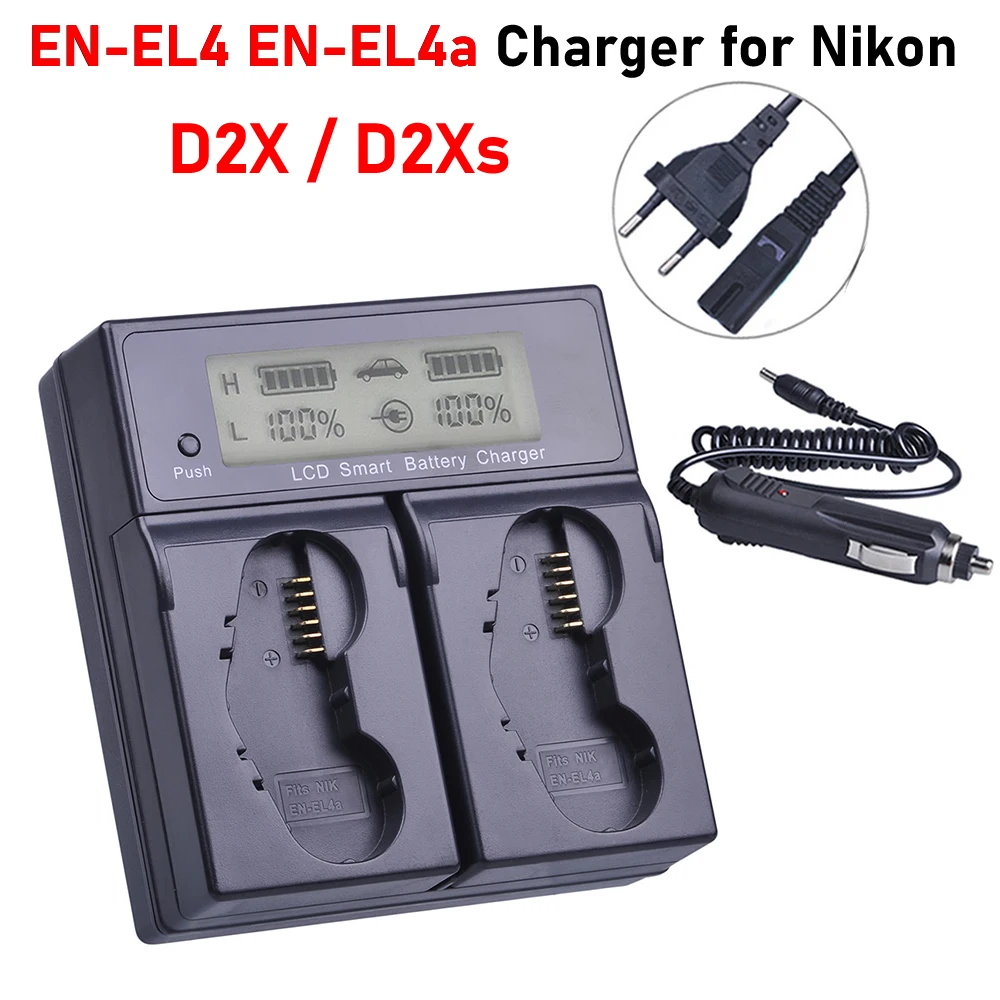 Зарядное устройство D2Xs EN-EL4 EN-EL4a MH-21 MH-22 Быстрое зарядное для зарядного устройства