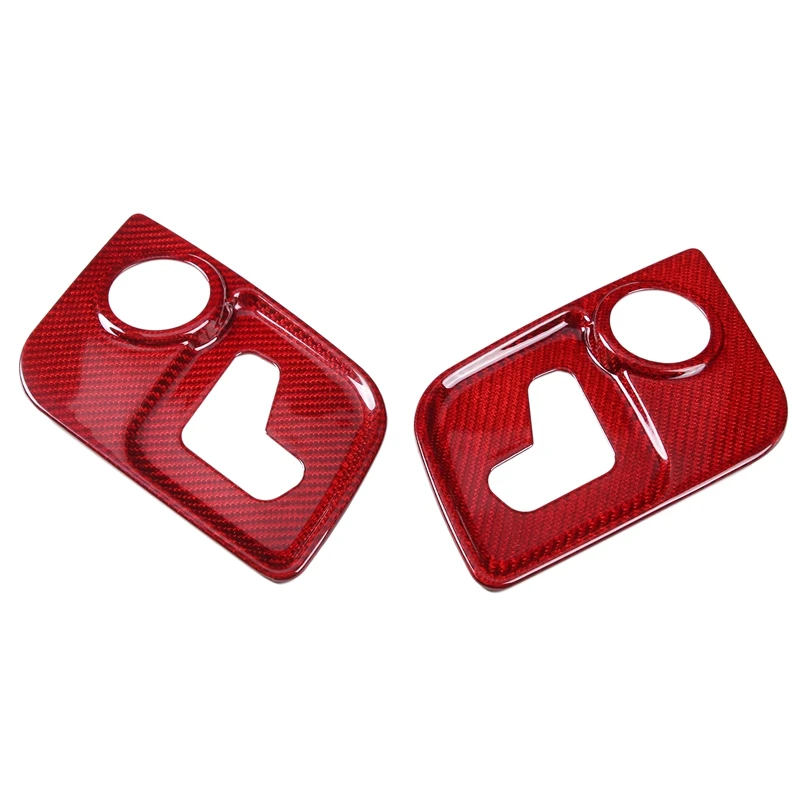 

Fit For Maserati 2016-2021 Real Carbon Fiber Car Seat Adjustment Trim Cover