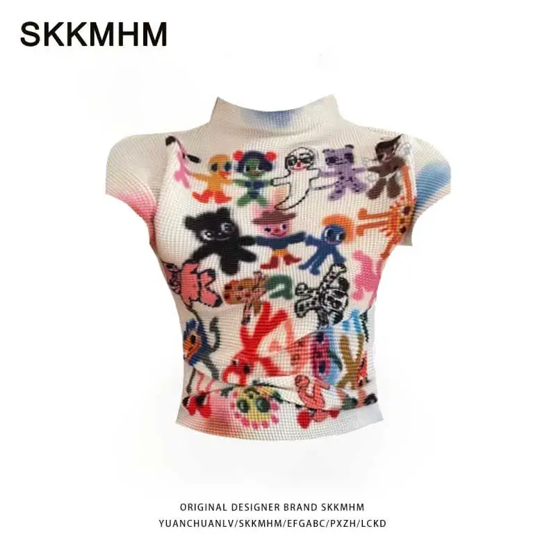 

Summer new American retro oversize Spice girls all fit slimming fashion brand short on clothes women ins