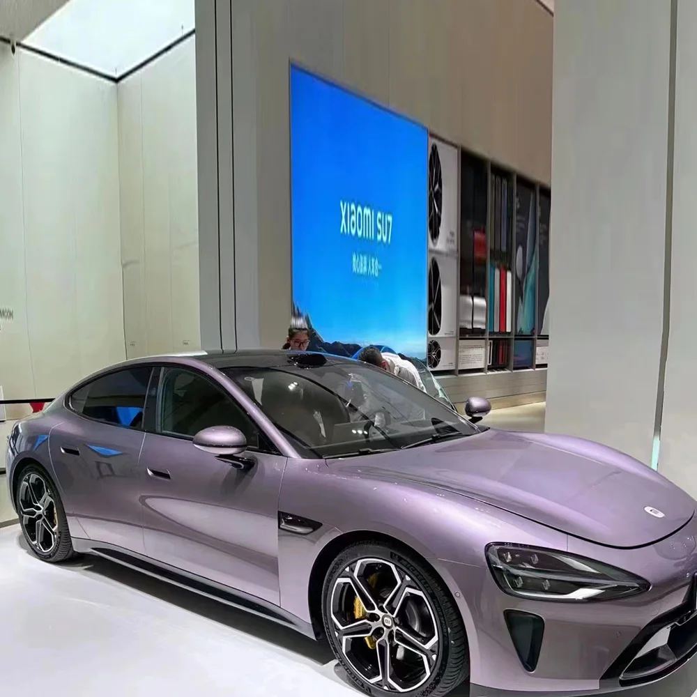 Wrapmaster PET глянцевая металлическая сияющая фиолетовая автомобильная пленка