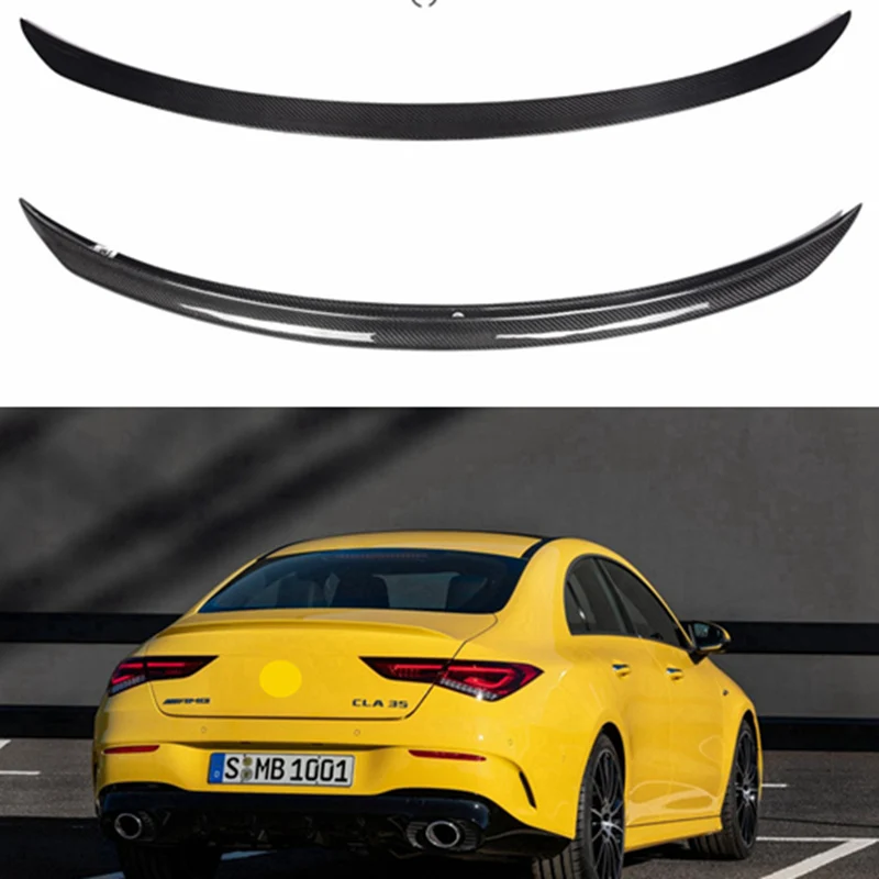 

new arrival For Benz CLa Class c118 Spoiler Carbon Fiber Rear Trunk Spoiler Wing for 2019 2020 w118 for cla200 220d 45