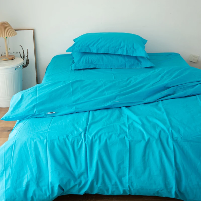 

100% Cotton Duvet Cover Ultra Soft & Breathable Flat Sheet Pillowcase Bedding with Zipper Closure No Comforter 1 Piece 221608HBR
