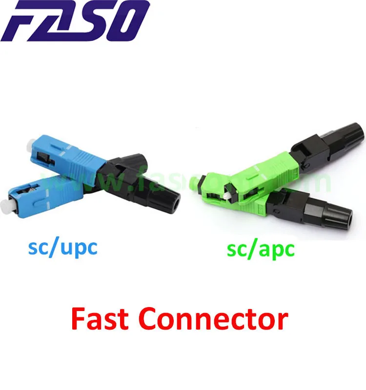 SC APC/UPC Embedded Fiber Optic Fast Connector SM Fiber Optic SC Quick Connector