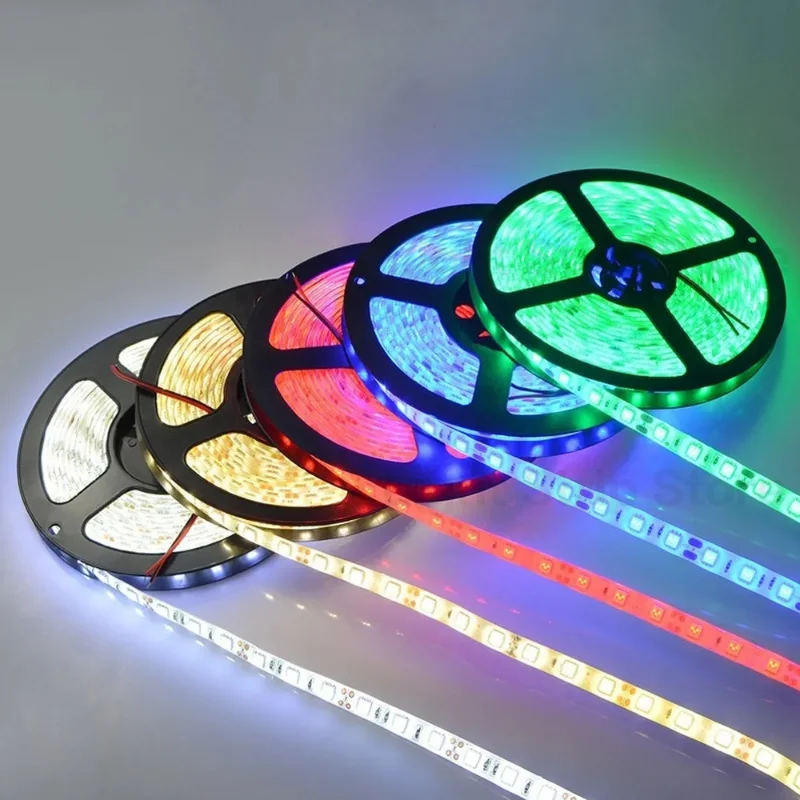 Светодиодная лента 2835SMD RGB с 3 кнопками управления, LED лампы для подсветки телевизора, спальни, стола, 4/3/2/1 м, 5 м с питанием от USB Светодиодная лента 2835SMD RGB с 3 кнопками управления, LED лампы для подсветки телевизора, спальни, стола, 4/3/2/1 м, 5 м с питанием от USB
