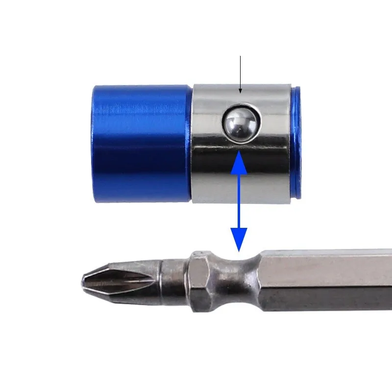 

Screwdriver Power Bit Screw Magnetic Ring Bracket Metal Screwdriver Head Holder Locator Anti-Corrosion Drill Bit Magnetizer Ring