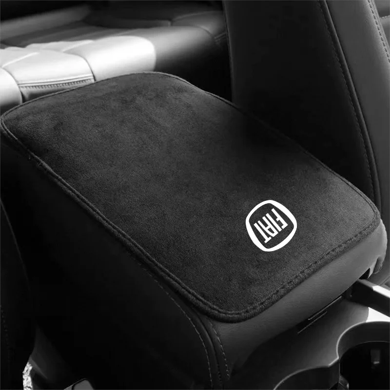 

Suede Leather Armrest Mat Arm Rest Protection Cushion Auto Armrests For Fiat 500 abarth Aegea 500c Panda Uno Palio Tipo Doblo