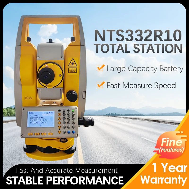 Многоязычная полная станция без отражателя R1000 точность 2 ''Southy Nts 332R10