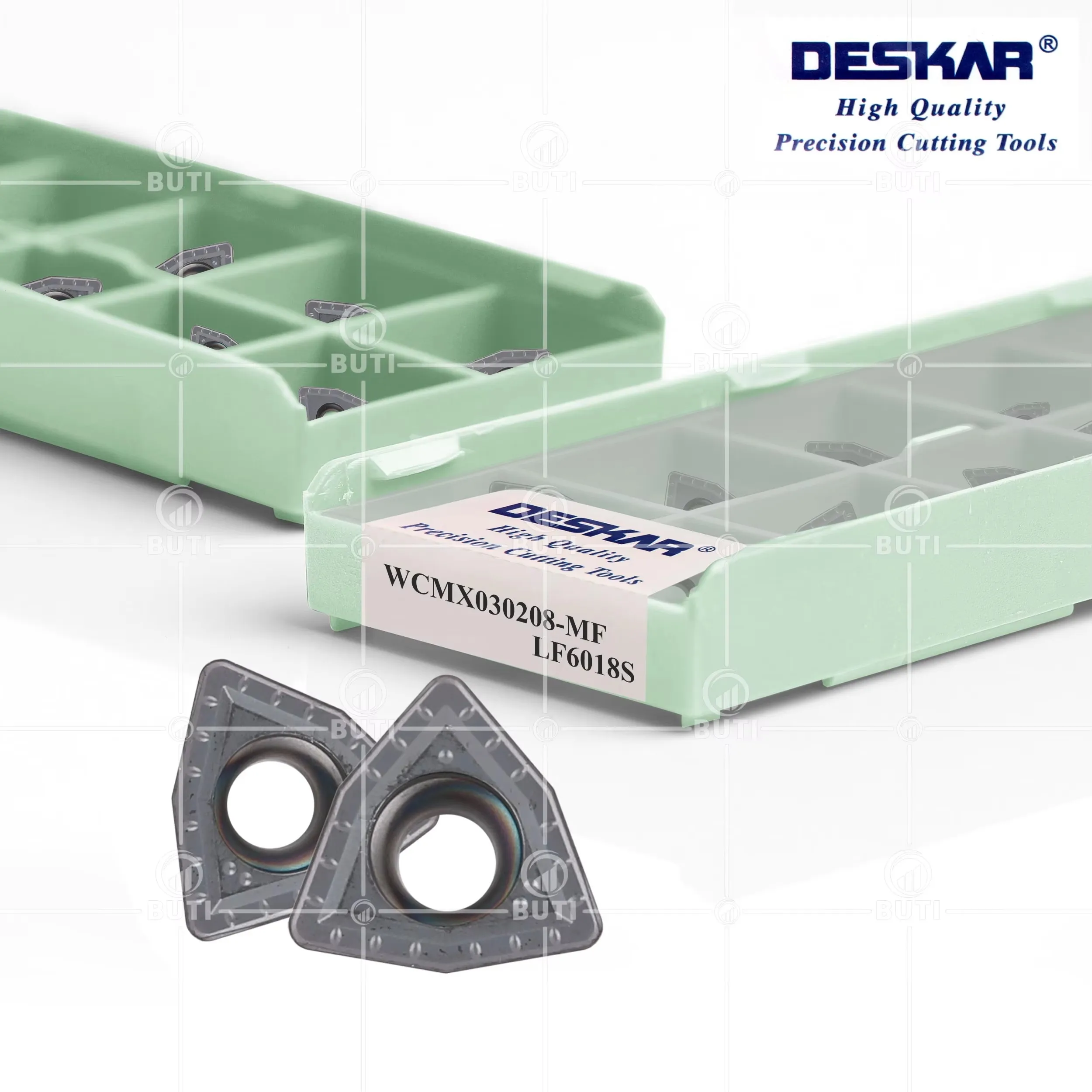 Фото Твердосплавные пластины DESKAR WCMX030204 040208 WCMT050308 06T308 080412 LF6018S для U-образных сверл для токарных станков с ЧПУ, для обработки нержавеющей стали №2