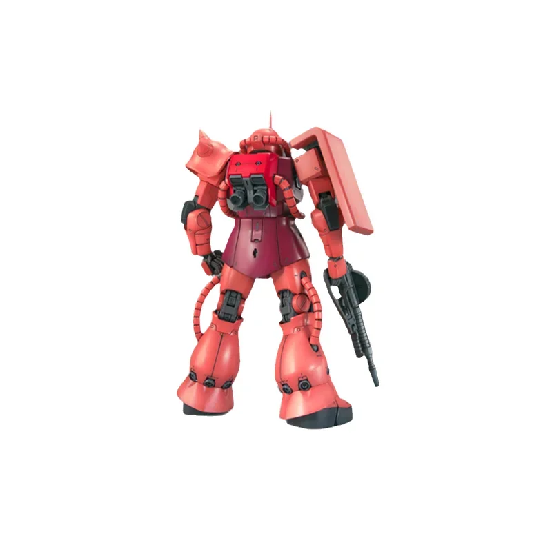 Фото Bandai оригинальная аниме-модель GUNDAM MG 1/100 MS-06S CHAR S ZAKU Ver 2,0, экшн-фигурка в сборе, модель игрушки, подарки для детей №4