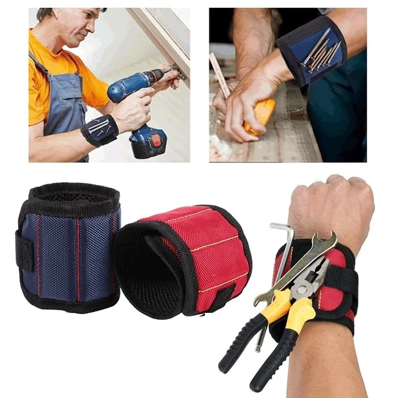 

Practical Magnetic Wristband with Strong Magnets for Holding Screws Nails Drill Bits Tool Bag Perfect for Repair Tool Storage