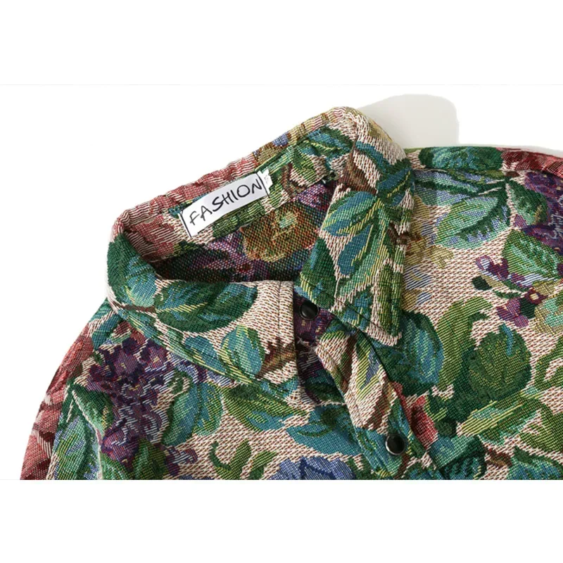 Aelfric Eden рубашка мужская винтажная акварельная с цветочным принтом оверсайз