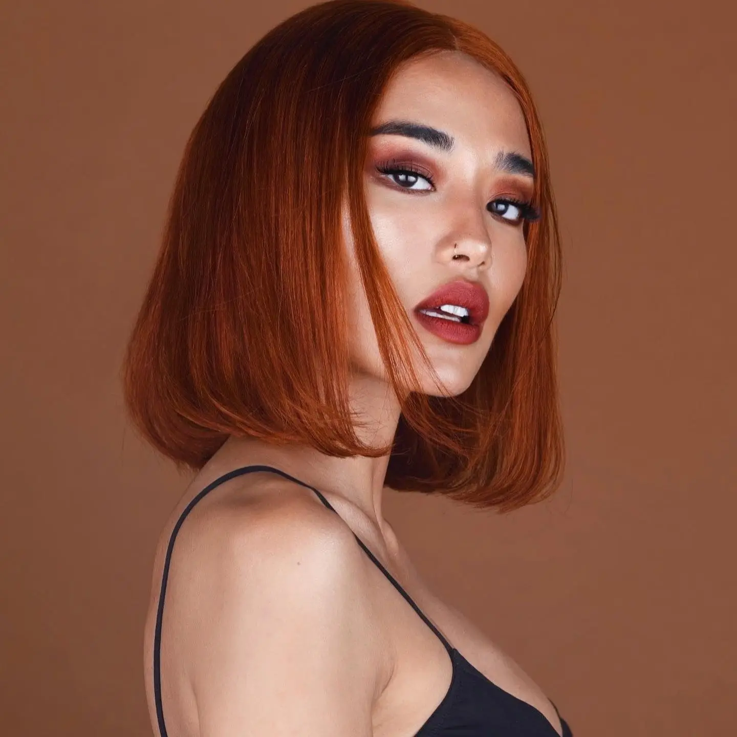 

Bob Wig Lace Front Human Hair Wigs for Women Pumpkin color 13x6Lace Front Wig Remy Hair Short Straight Lace Front Wig PrePlucked