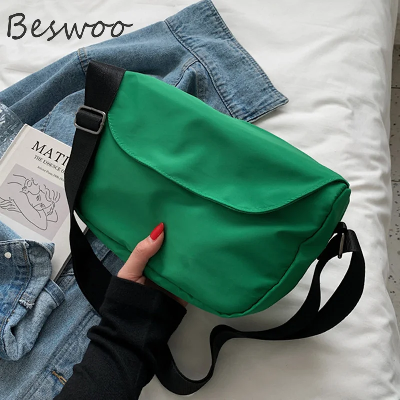 

Fashion Crossbody Women Bag 2022 Nylon Shoulder Bags for Women Large Capacity Pure Color Messenger Bag Casual Simple Female Bag