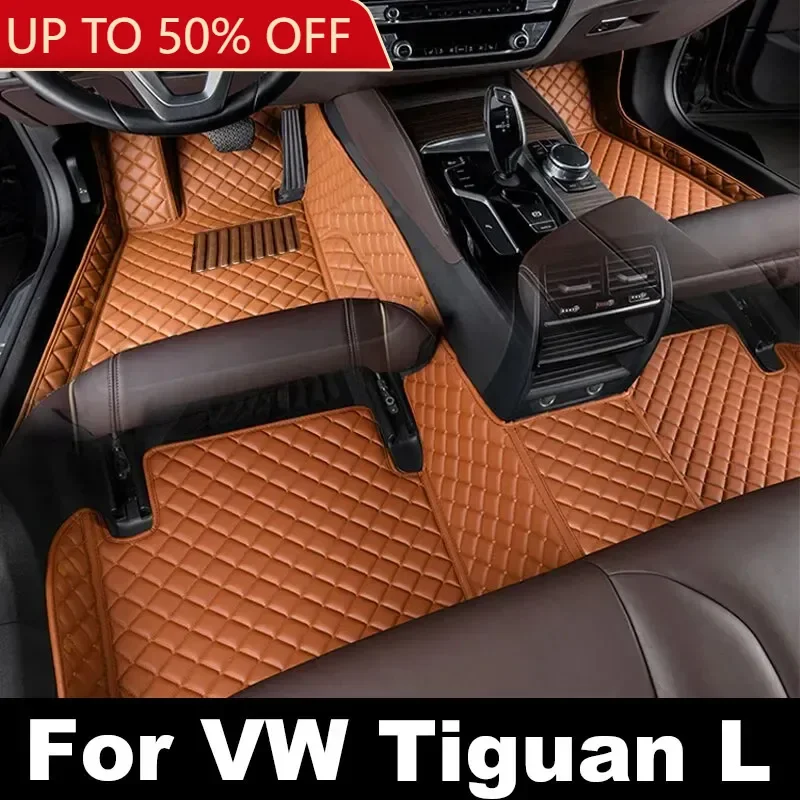 Автомобильные коврики для VW Volkswagen Tiguan L 2023 2022 2021 2020 2019 2018 2017 (5 мест) внутренние
