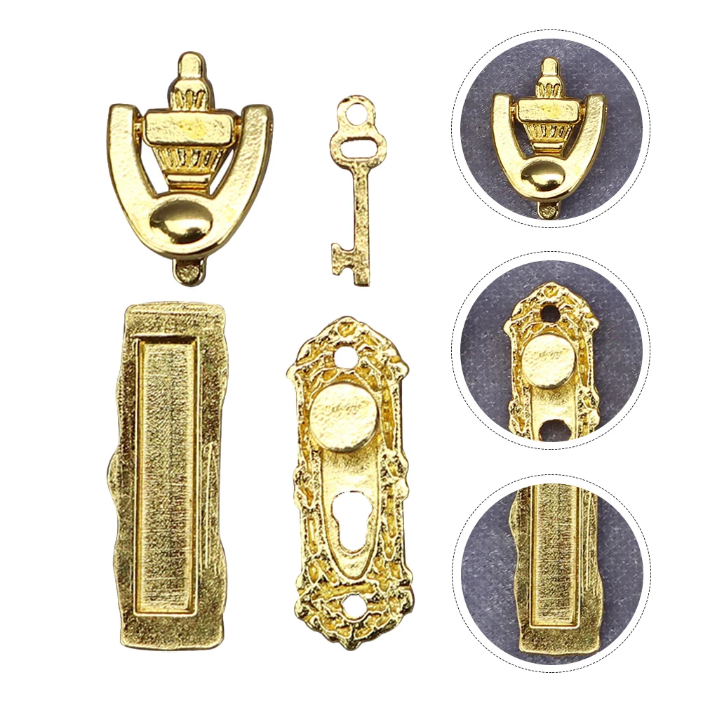 

Door Dollhouse Miniature Furniture 1 12 Mini Hardware Key Lock House Fairy Wooden Doll Diy Locker And Kit Supplies Accessorie