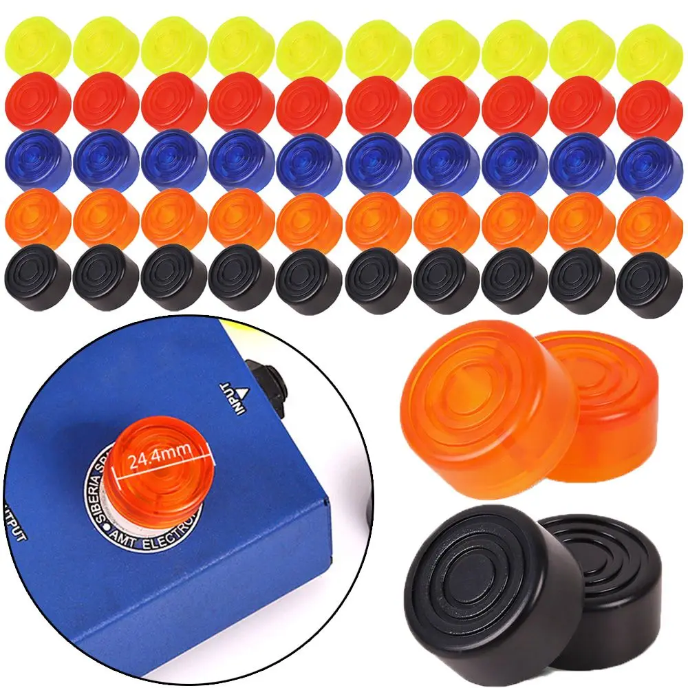 

Plastic Bumpers Amplifiers Guitar Accessories Guitar Effect Pedal Button Cover Foot Nail Caps Knob Toppers Switch Cap