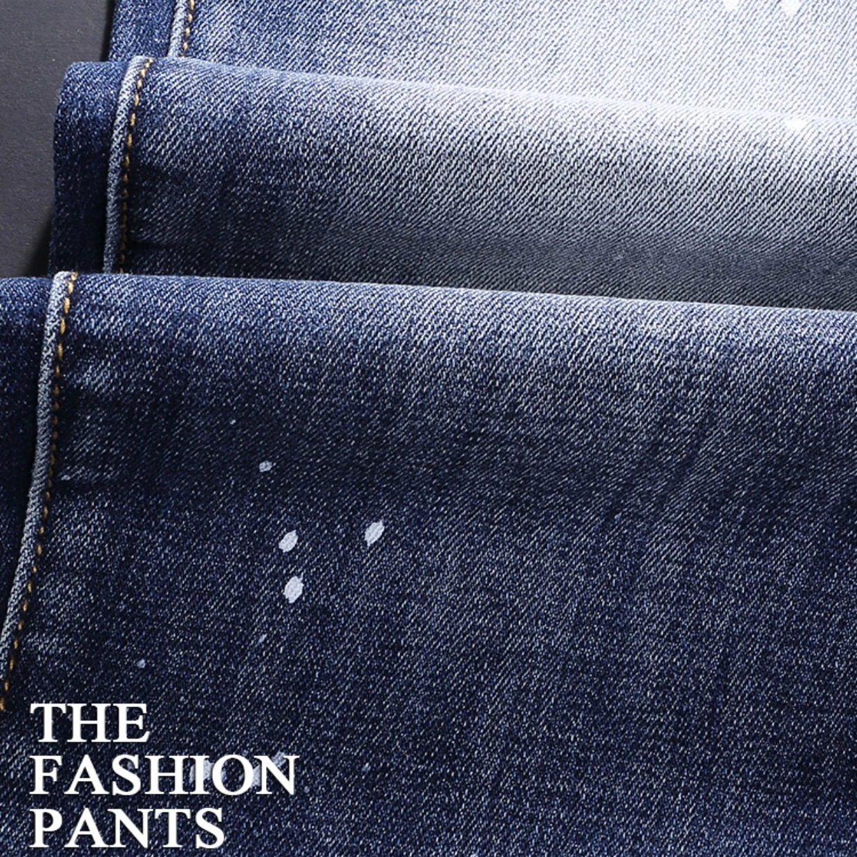 Джинсы мужские рваные в стиле ретро модные дизайнерские синие Промытые