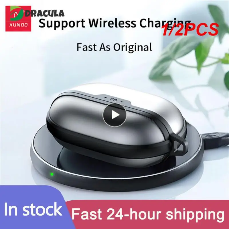 

1/2 шт., матовые прозрачные защитные чехлы для наушников