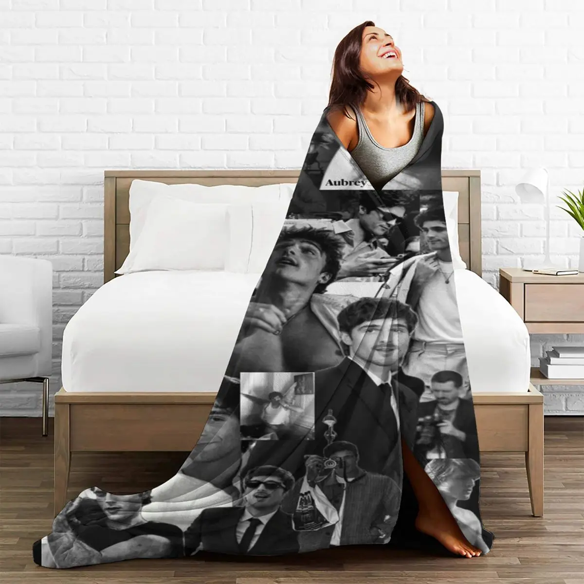 Одеяла в клетку фланелевые зимние с австралийским актером