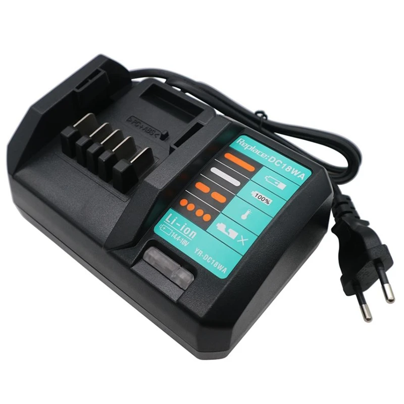 

RISE-14.4V-18V Charger DC18WA for Maktec MAKITA DC18SG DC1851 BL1813G BL1415G BL1815G BL1413G UH522D UM167D UR180D(EU Plug)