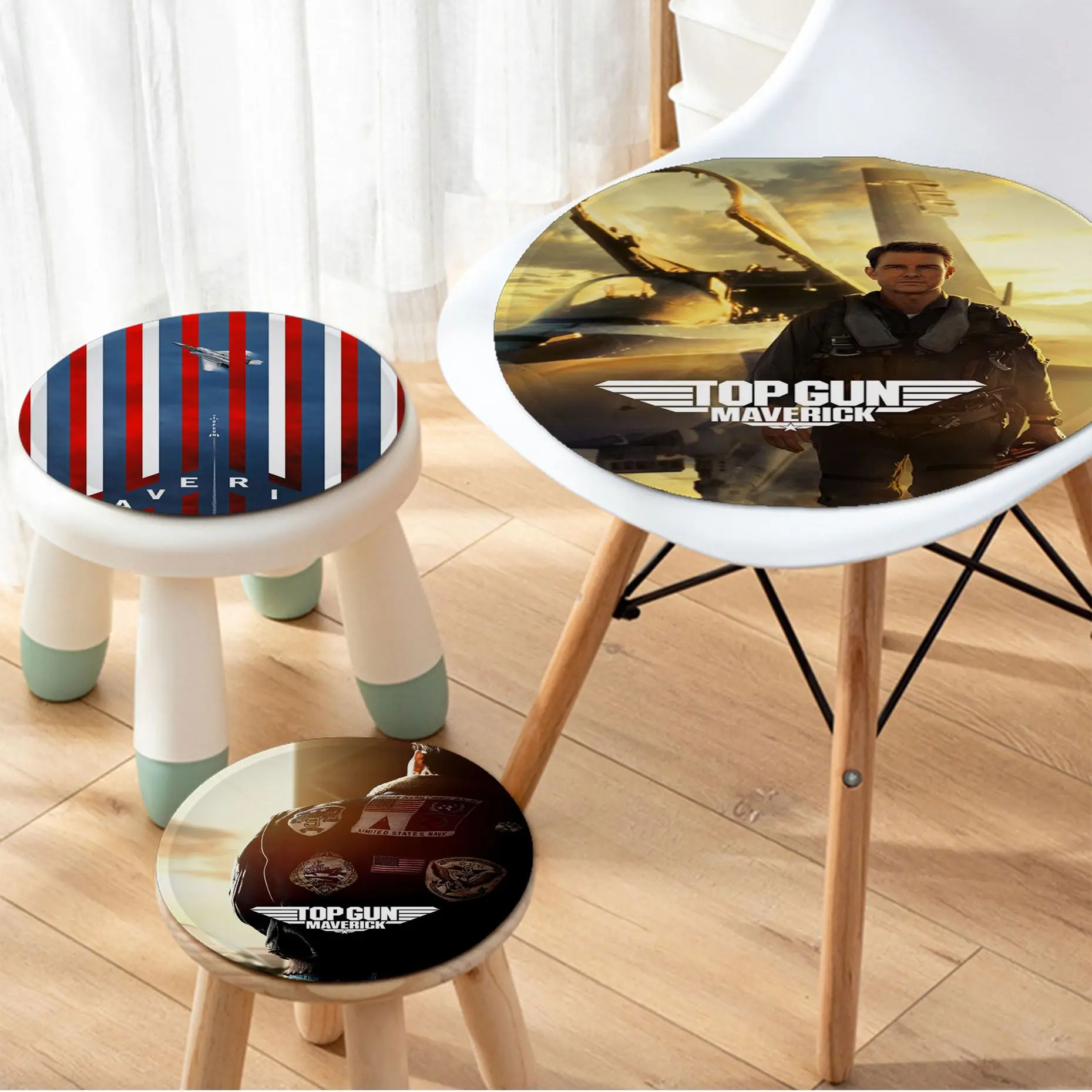 

Top Gun Maverick 2022 New Movie Decorative Plush Cushion Home Back Cushion Soft Comfortable 50x50cm Buttocks Pad