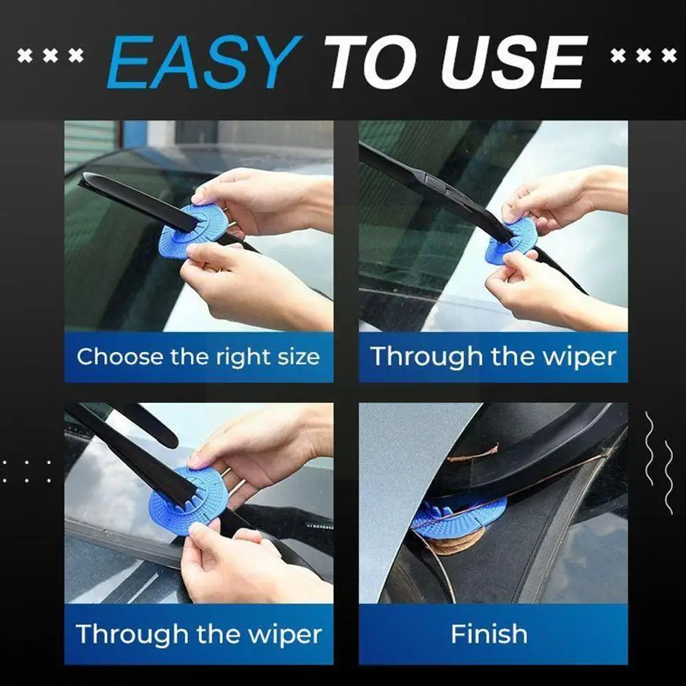 

Universal Car Wiper Arm Bottom Hole Protective Cover Hole Sleeve Prevent Wiper Accessories Wiper Pad Windshield Dustproof L W2b6