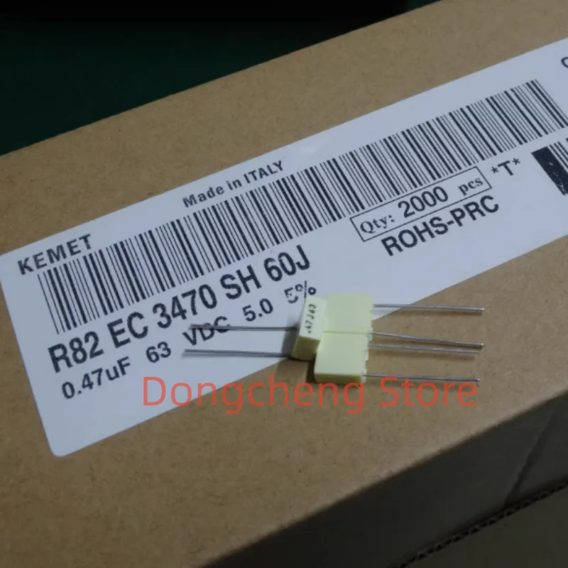 10 шт.50 шт. оригинальный новый KEMET AV ARCOTRONICS R82 0,47 мкФ63 В 470nf u47 474 пленочный конденсатор шаг 5 мм (art.: 3920ccce4b142) - 3920ccce4b142