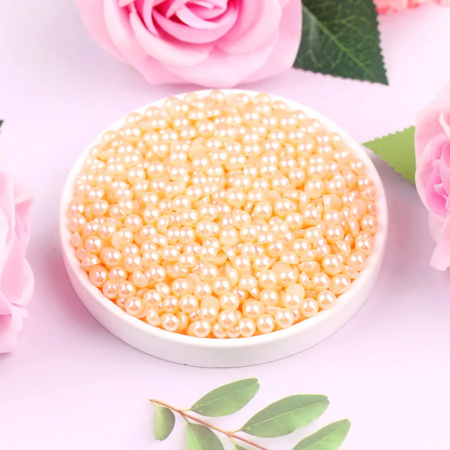 SNCRYSTAL акриловые стразы уникальные зеркальные полукруглые бусины цвета