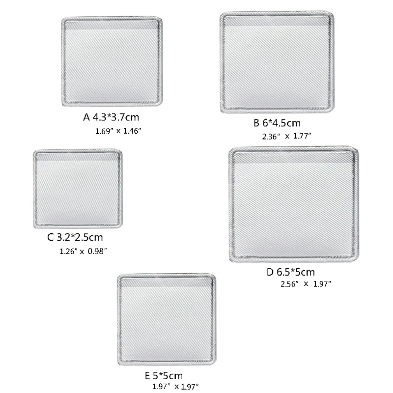 100 шт. пластиковые свободные карманы с цепочкой прозрачные самоклеящиеся