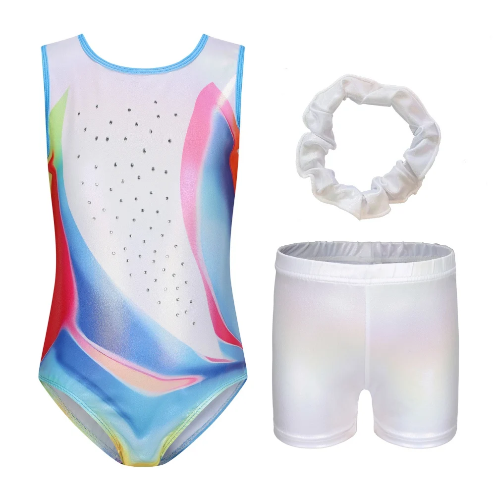 

Sleeveless Gymnastics Outfit for Kids Skin-tight Garment 5-14 Years Girls' Activewear Breathable Leotards