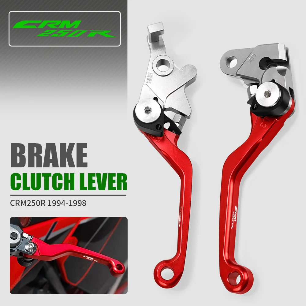 

For HONDA CRM250R CRM 250R 1994 1995 1996 1997 1998 Dirt Bike Motocross Motorbike CNC Aluminum Folding handle Brake Clutch Lever