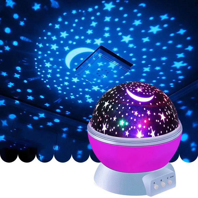 

Проектор Galaxy, вращающийся светодиодный ночник с изображением звездного неба, планетарный ночной Светильник для детской спальни, Звездный н...