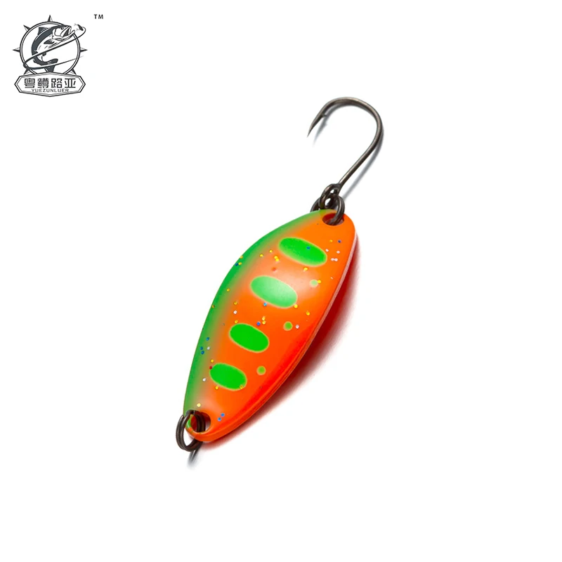 

1Pcs Pesca Copper Spoon Bait 3.5g 32mm Metal Fishing Lure With Single Hook Hard Bait Lures Spinner For Trout Perch Chub Salmon