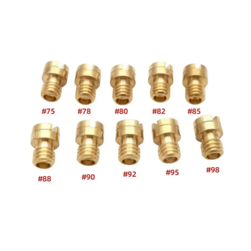 

Упаковка из 10 шт. главная жиклера M4 4 мм для карбюратора GY6 50cc 139QMB PZ19 Keihin OKO KOSO PWK Mikuni Keihin