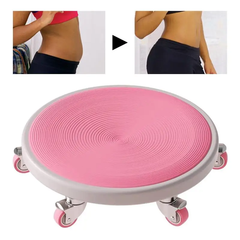 

Exercise 6-Wheel Disc Low Noise Abdominal Fitness Sliders Workout Plate Fitness Wheel Roller Disc With Knee Mat