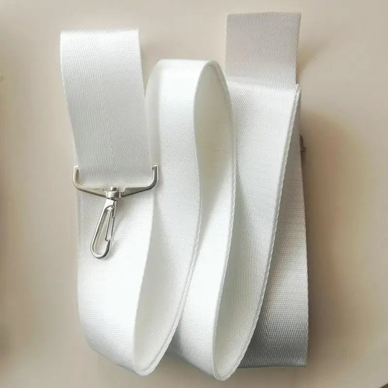 

Tennis Net Center Strap With Stainless Steel Spring Hook Adjustable Length Nylon White 220x5cm Tennis Accessories