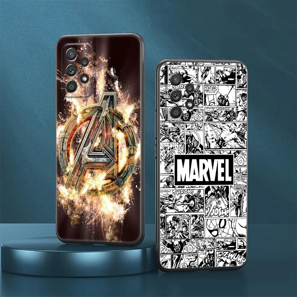

Marvel Avengers Logo Case For Samsung Galaxy A23 5G Cases A13 4G A24 A23 A12 A14 A21s A22 A01 A02 A03 A04 S Soft TPU Phone Cover