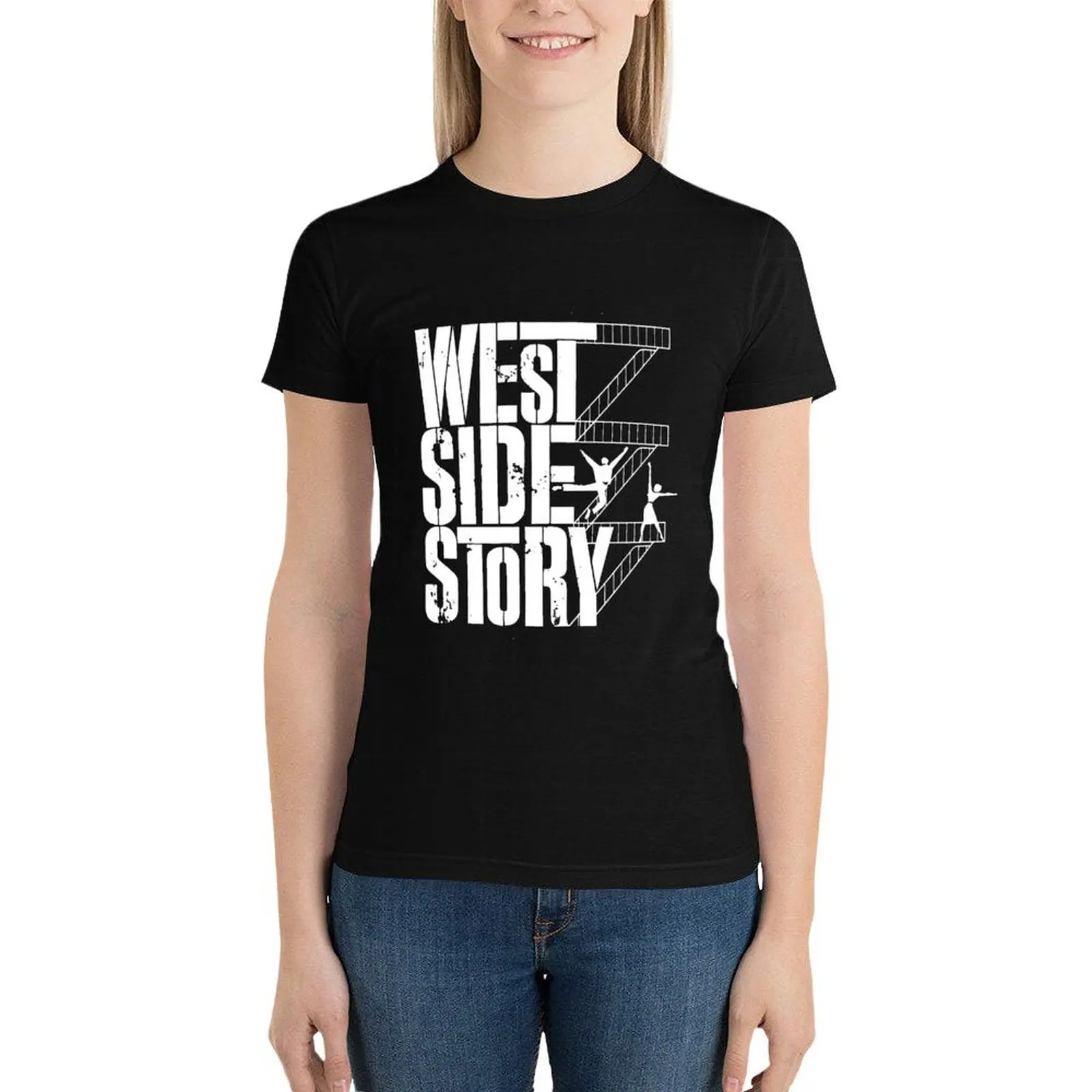 Футболка с музыкальным постером West Side Story Леонарда бернштайна Стивена сондхейма