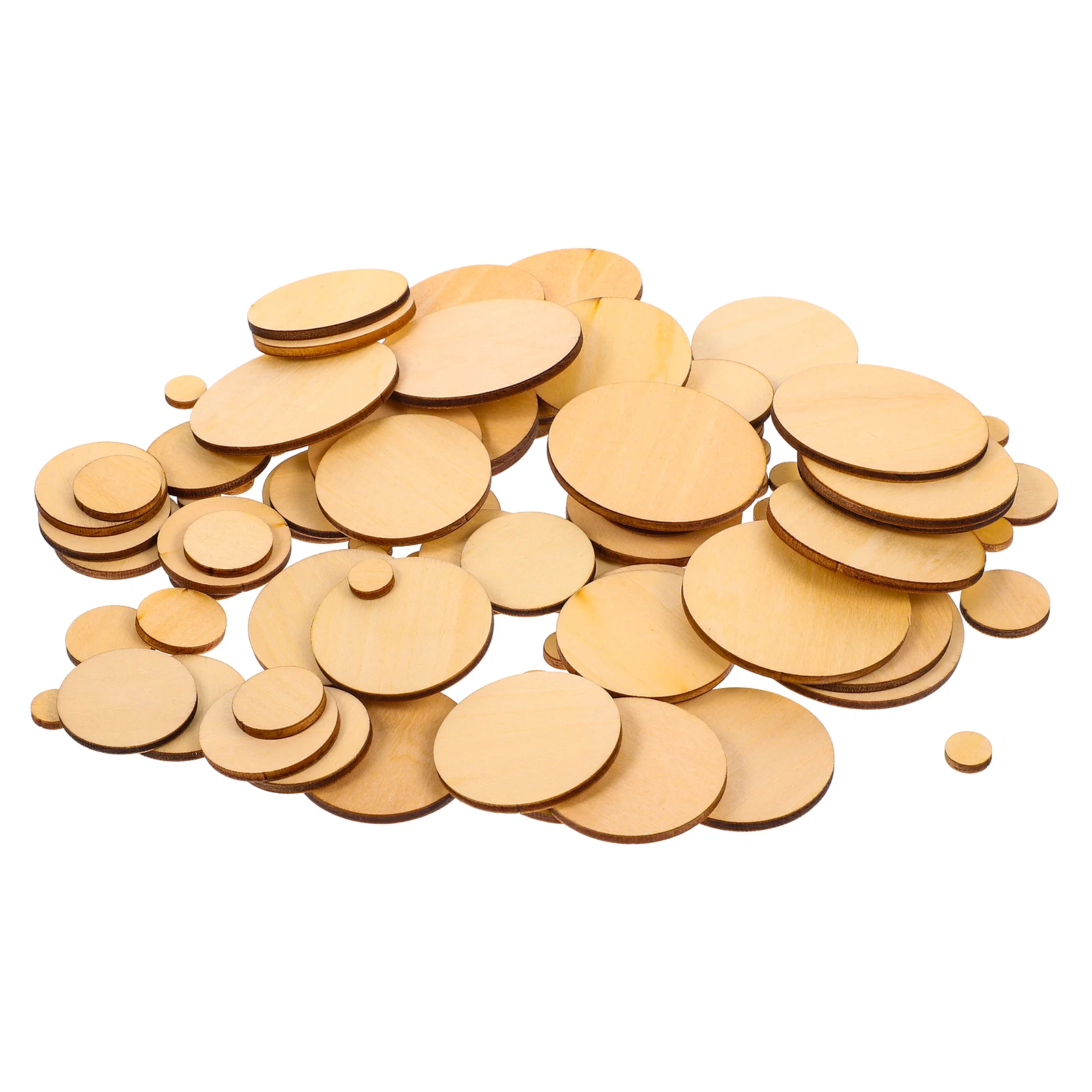 

Wood Circles Wooden Christmas Unfinished Cutouts Round Shapes Tags Gift Crafts Rounds Slices Blank Discs Holesembellishment
