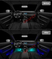 car led ambient light set neon atmosphere lamp decorative strip 64 colors for haval h6 second generation 2017 2021