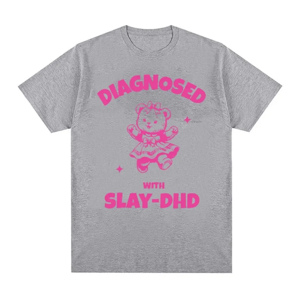 Диагностика Slay-DHD Panda забавные футболки с мемами мужские и женские повседневные