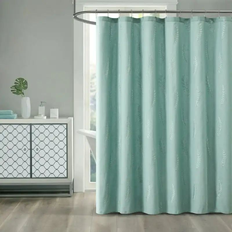 

Leaves Fabric Shower Curtain, Blue, 72 x 72 , Cotton Poly Cortina de ducha de baño Totoro bathroom Cortina baño Bath curtain